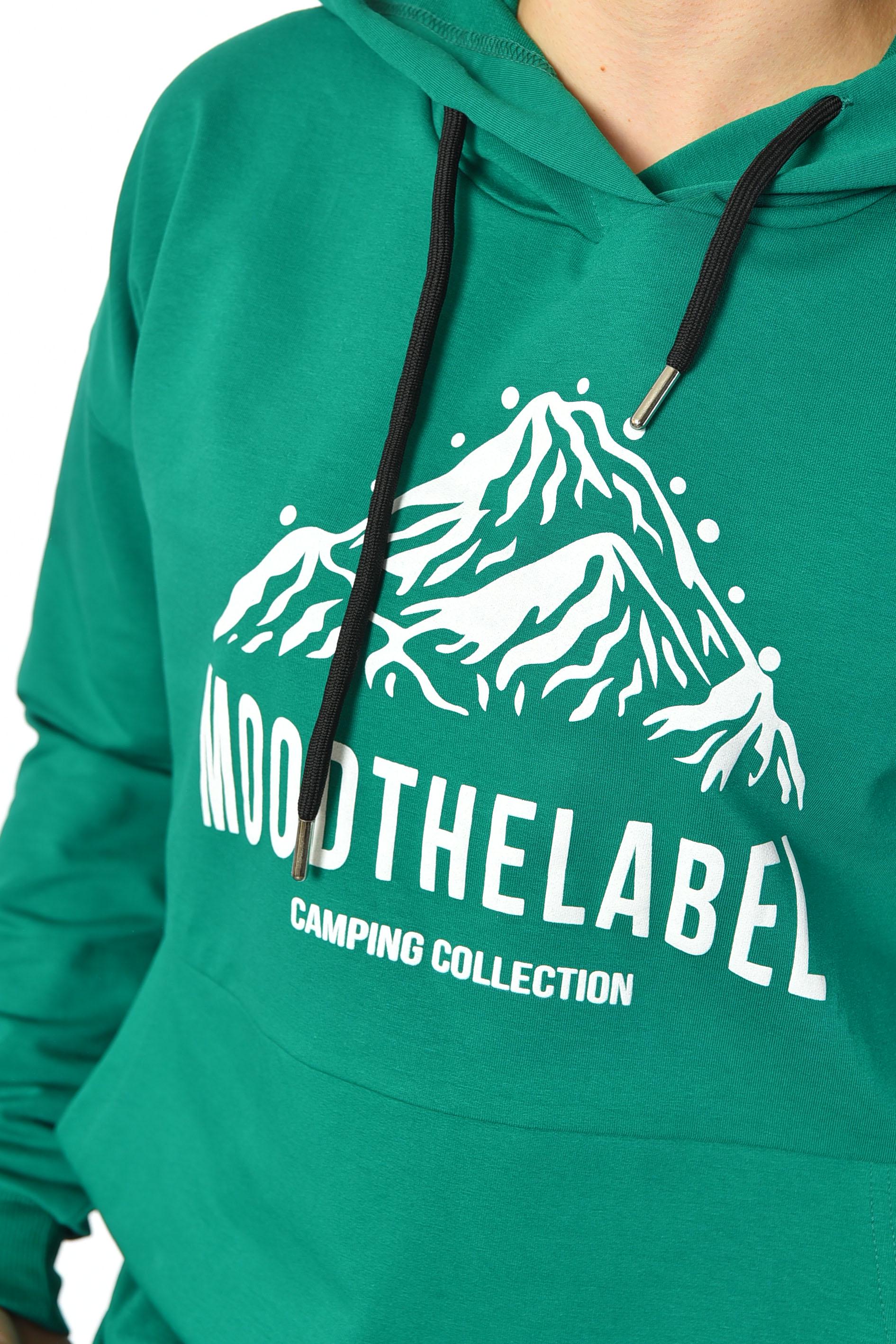 Худи женское L Зеленый (189905) - фото 4 Худи женское L Зеленый (189905) - фото 4