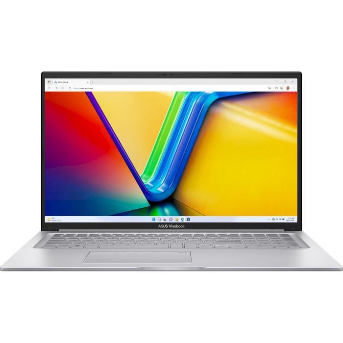 Ноутбук Asus VivoBook 17 X1704VA-AU663 Intel U300 16 Гб 512 Гб SSD UHD Graphics DOS Cool Silver
