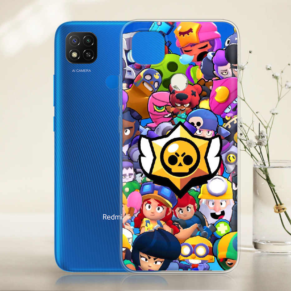 Чехол Boxface Xiaomi Redmi 9C Brawl Stars Прозрачный силикон (40879-up2389-40879) - фото 2