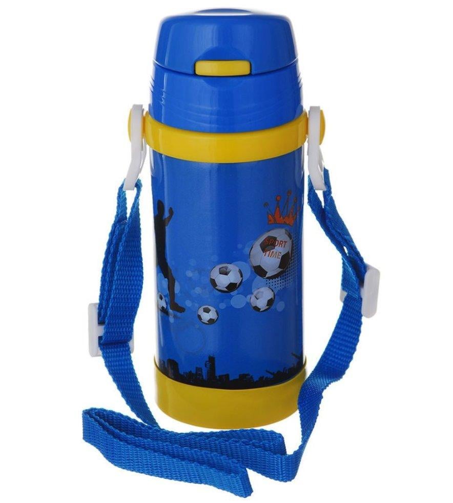 Дитячий термос А-плюс Fl-1776 з трубочкою 320 мл Синій (bks_02086)