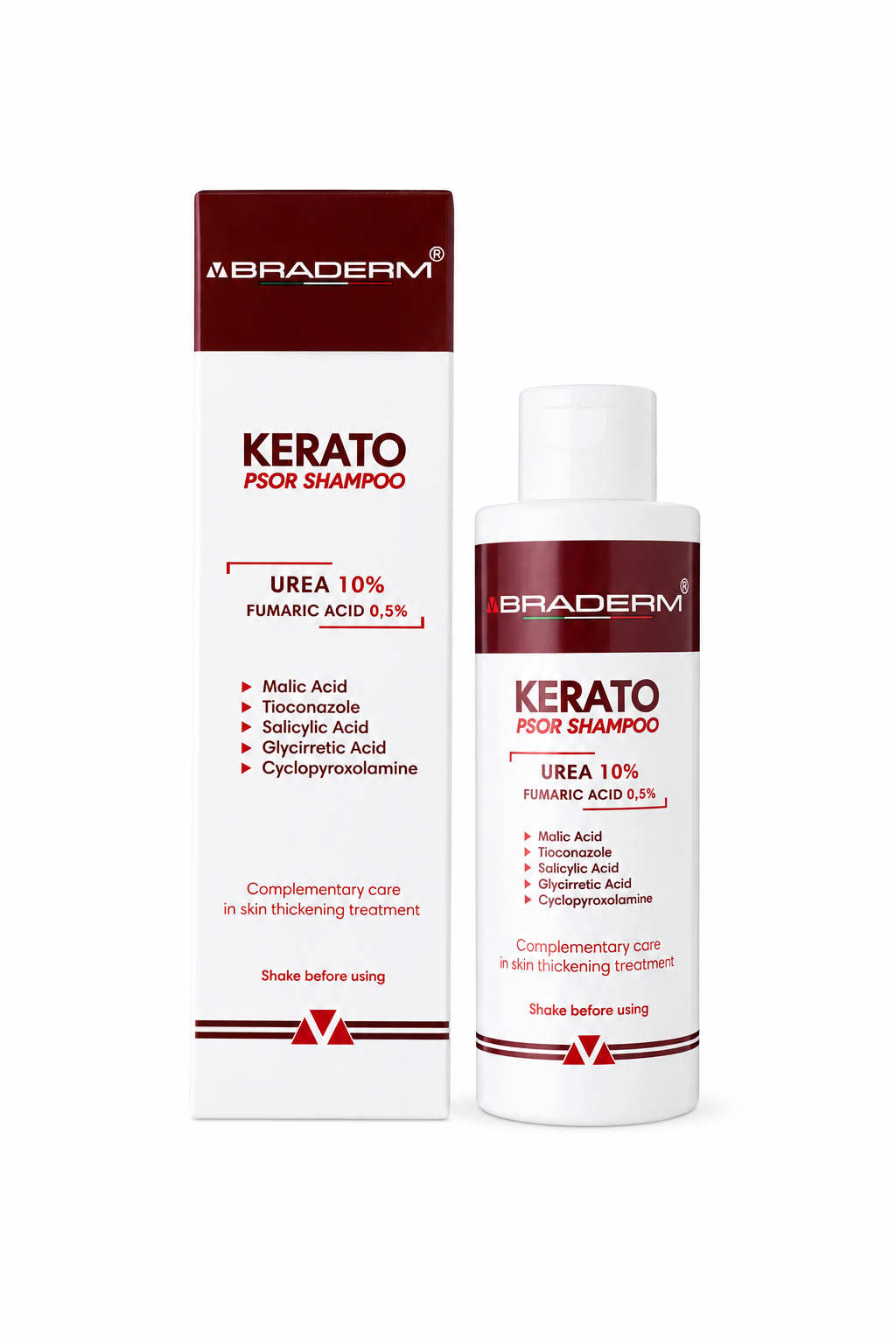 Лечебный шампунь BRADERM Kerato Psor Shampoo 150 мл Лечебный шампунь BRADERM Kerato Psor Shampoo 150 мл