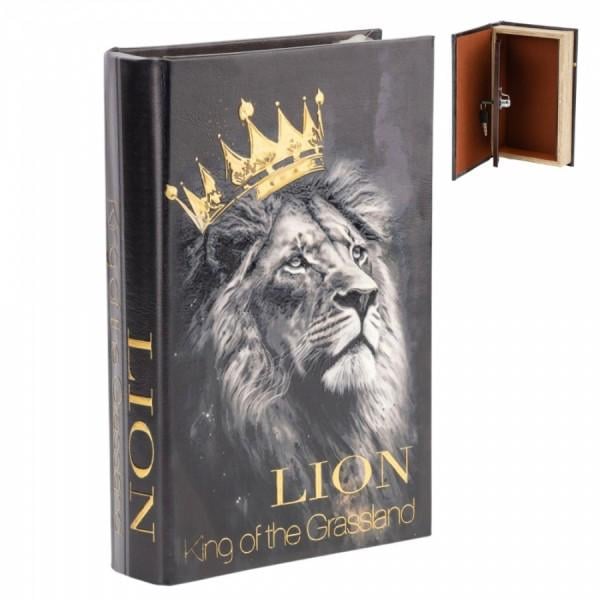 Сейф-книга Король зверей кожзам 26 см (062882) - фото 2 Сейф-книга Король зверей кожзам 26 см (062882) - фото 2