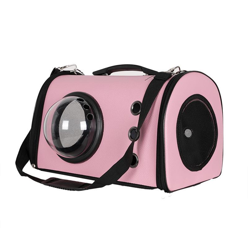 Сумка для переноски домашних питомцев CosmoPet CP-19 с иллюминатором 43x29x23 см Pink (3_04856) - фото 1