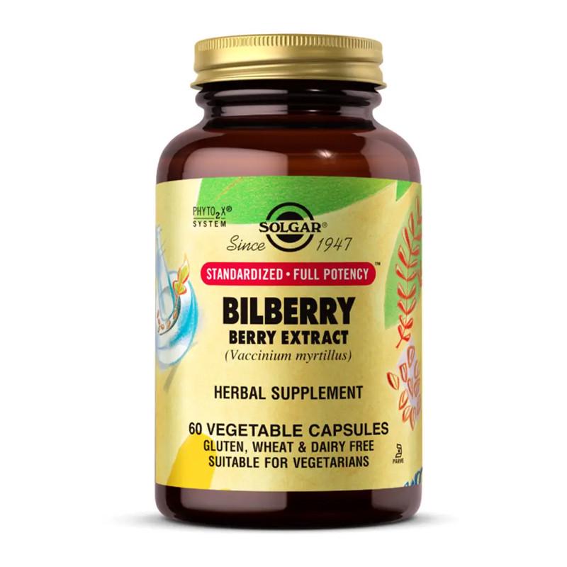 Чорниця Solgar Bilberry Berry Extract 60 капс. (11716-01)