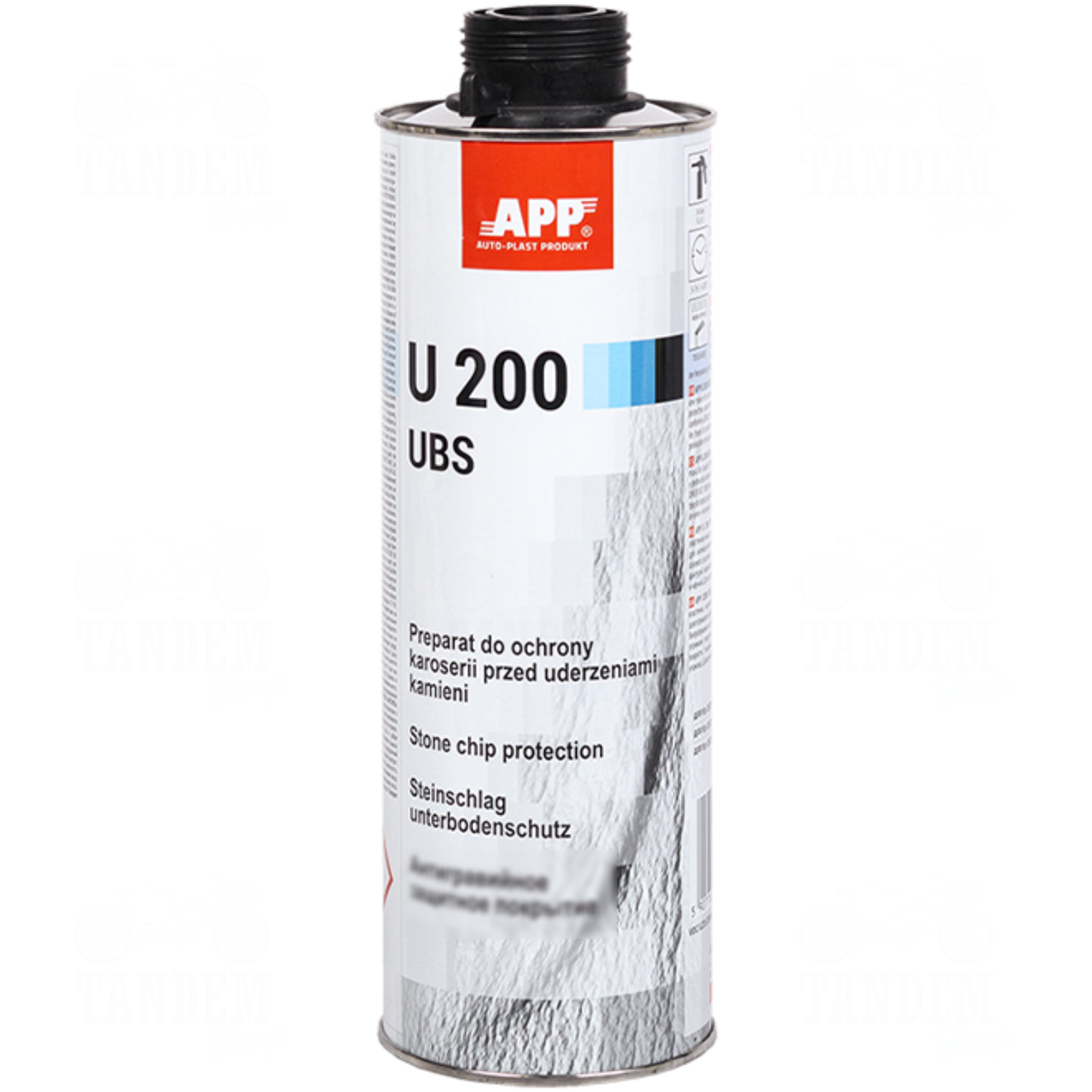 Засіб для захисту кузова антигравій APP U200 UBS 1 л Чорний (APP_050101) Засіб для захисту кузова антигравій APP U200 UBS 1 л Чорний (APP_050101)