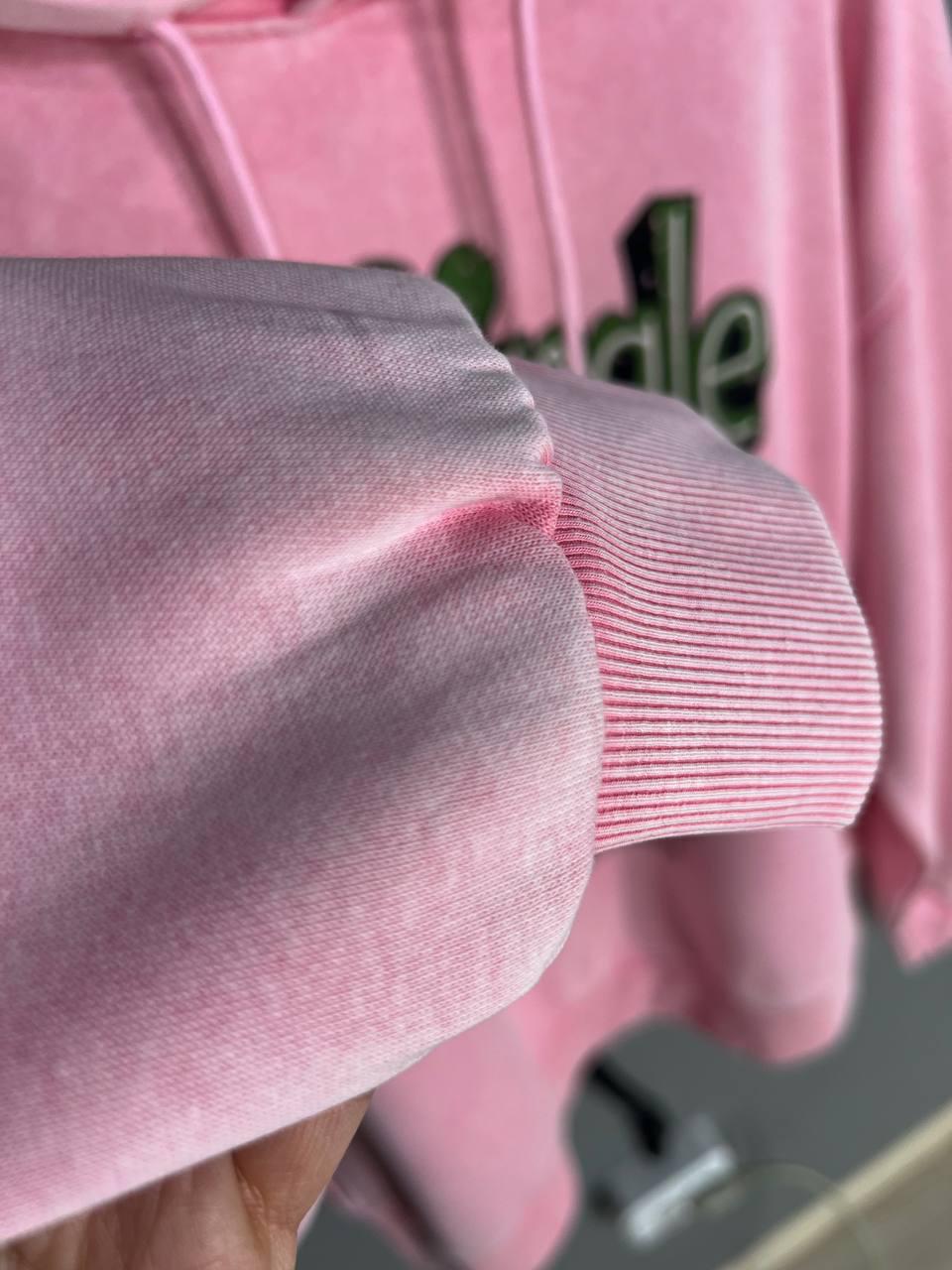 Худи женский A-N 25040 удлиненный с капюшоном вареный тай дай OS Розовый (3431) - фото 9 Худи женский A-N 25040 удлиненный с капюшоном вареный тай дай OS Розовый (3431) - фото 9