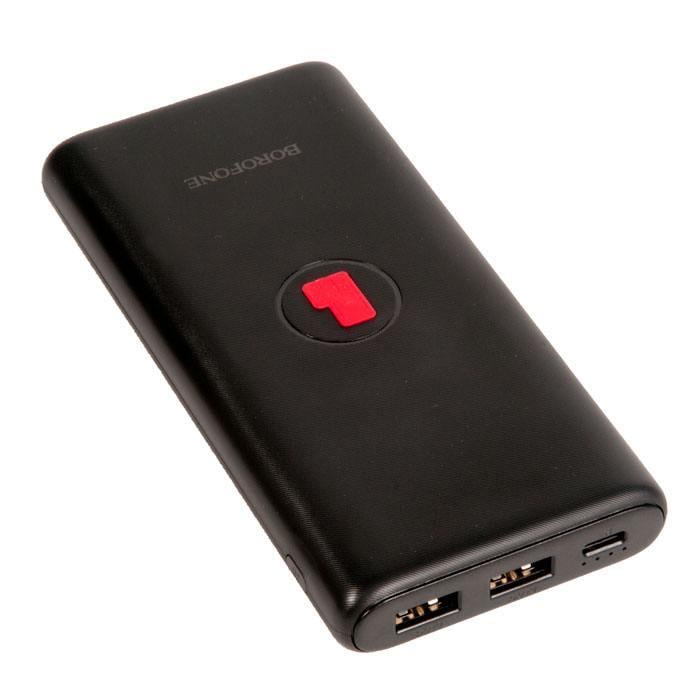 Портативный аккумулятор BOROFONE BT31 Winner с беспроводной зарядкой 10000 mAh Черный (26907opti) Портативный аккумулятор BOROFONE BT31 Winner с беспроводной зарядкой 10000 mAh Черный (26907opti)