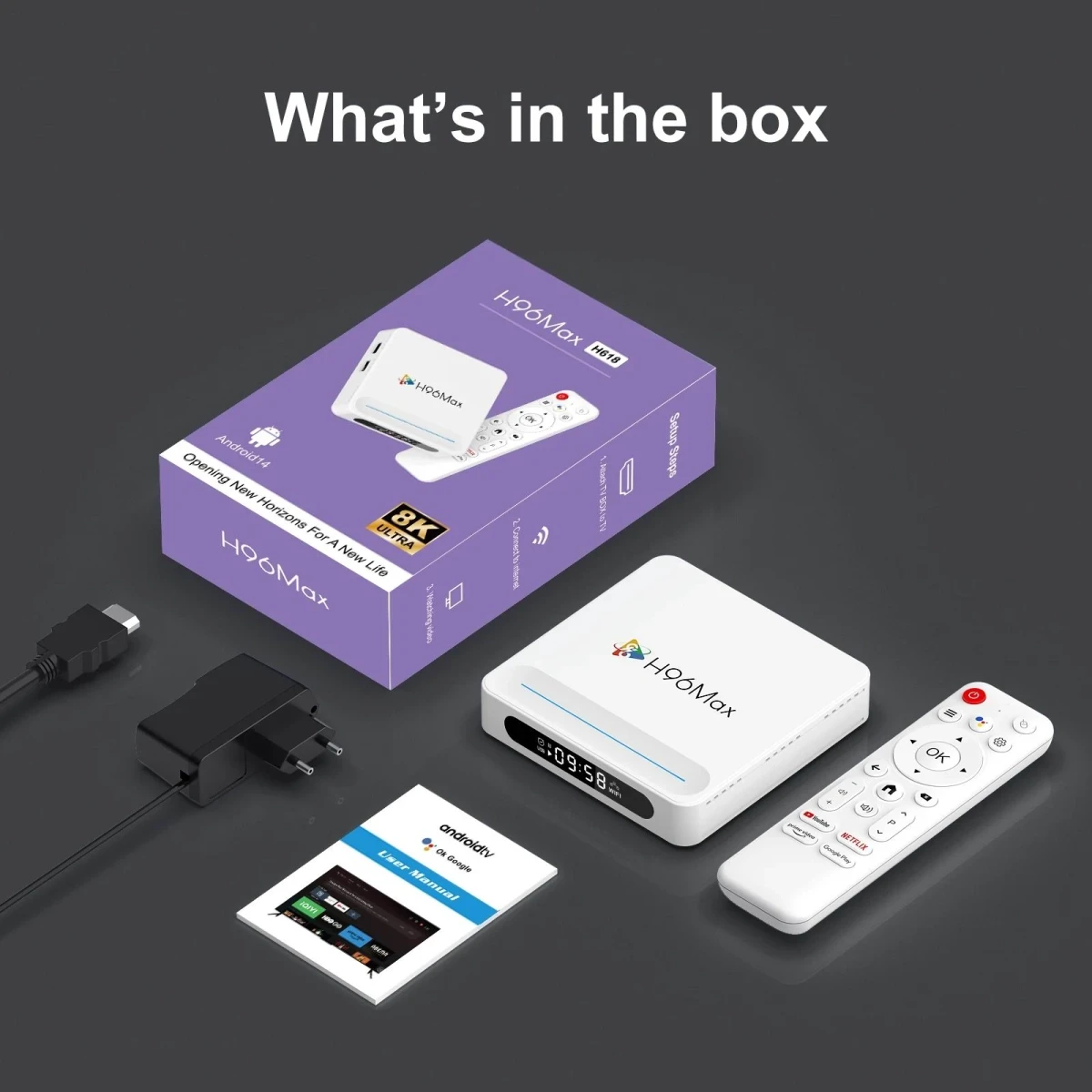 Смарт-приставка H96 Max Plus 4/128 GB Android 14.0 голосовий пульт (29817148) - фото 8 Смарт-приставка H96 Max Plus 4/128 GB Android 14.0 голосовий пульт (29817148) - фото 8