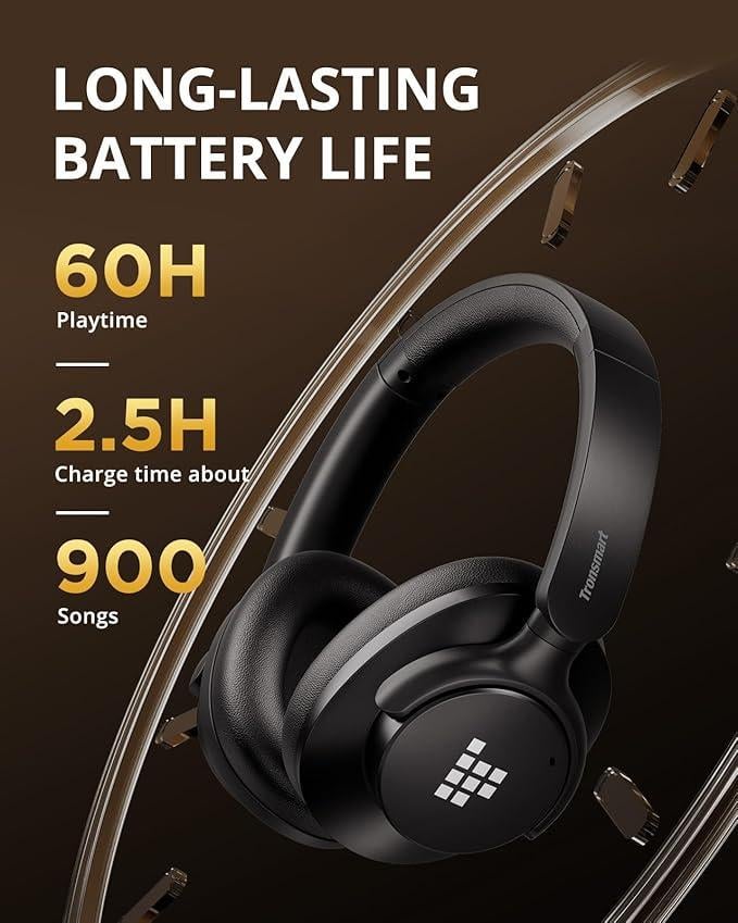 Навушники бездротові з мікрофоном Tronsmart Q20S з шумопоглинанням - фото 4 Навушники бездротові з мікрофоном Tronsmart Q20S з шумопоглинанням - фото 4