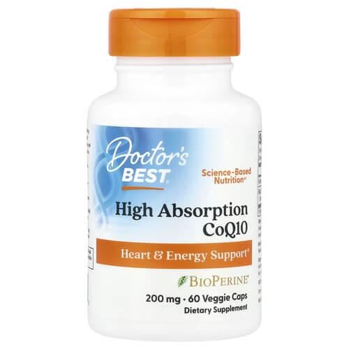 Коэнзим Q-10 Doctor's Best High Absorption CoQ10 with BioPerine 200 мг 60 Veggie Caps (DRB-00111) Коэнзим Q-10 Doctor's Best High Absorption CoQ10 with BioPerine 200 мг 60 Veggie Caps (DRB-00111)