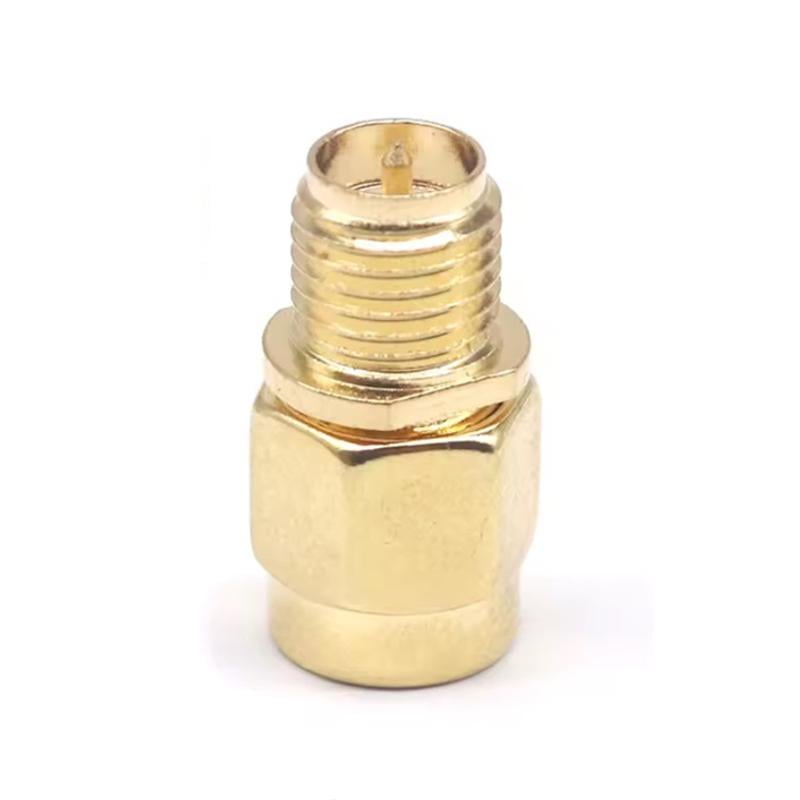 Переходник SMA с RP-SMA male-RP-SMA female со штырьком с 1-й стороны (100849)