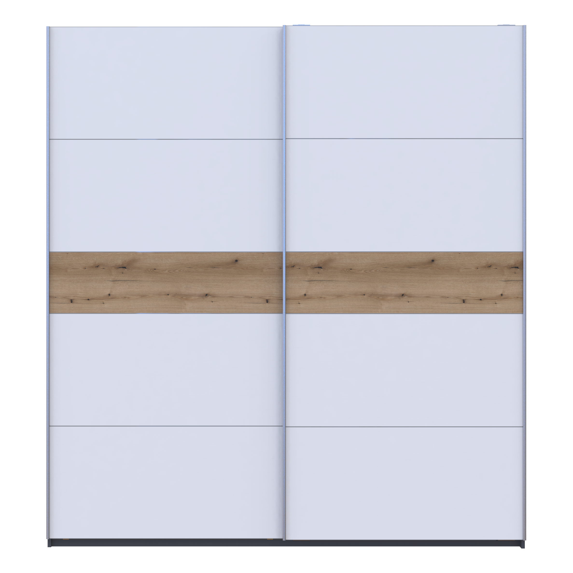 Шкаф-купе двухдверный Doros G-Caiser 220х60х240 см Графитовый/Белый/Дуб Эвок (DRS-011230)