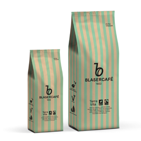 Кава в зернах смажена Blasercafe Terra Vita Bio 250 г Швейцарія - фото 2