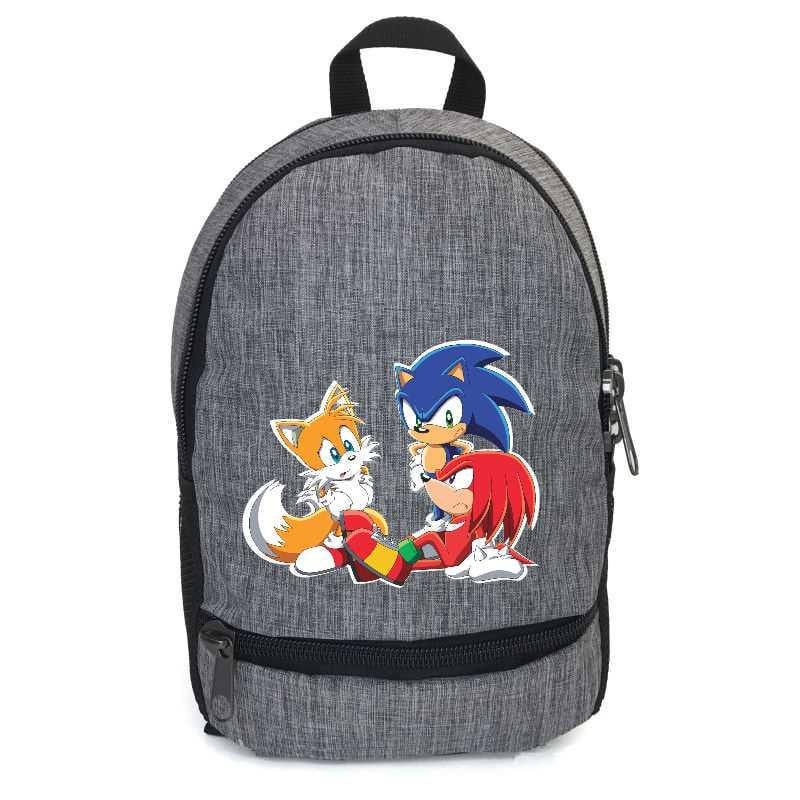 Школьный рюкзак подростковый Cappucino Toys Соник SNC 0010-gry 12,5 л Серый (1669041378)