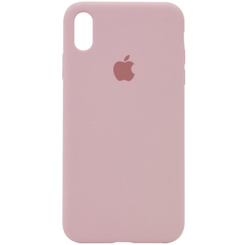 Противоударный Чехол Silicone Case Full Protective (AA) для Apple iPhone X (5.8") / XS (5.8") Розовый / Pink Sand