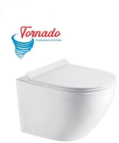 Комплект инсталляции Grohe Rapid SL с подвесным унитазом Round Tornado Smart Slim Duroplast/Soft-close (BKRO3884000GE) - фото 2