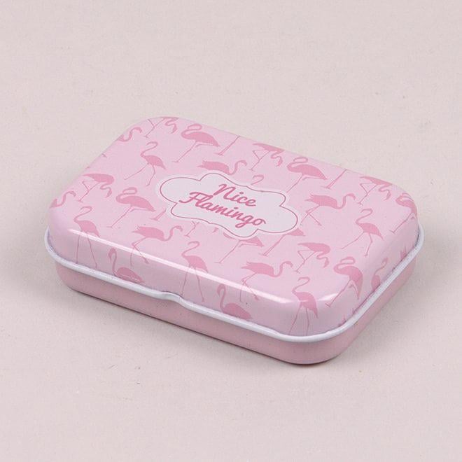 Коробочка металлическая Flora Фламинго для хранения мелочей (25270)