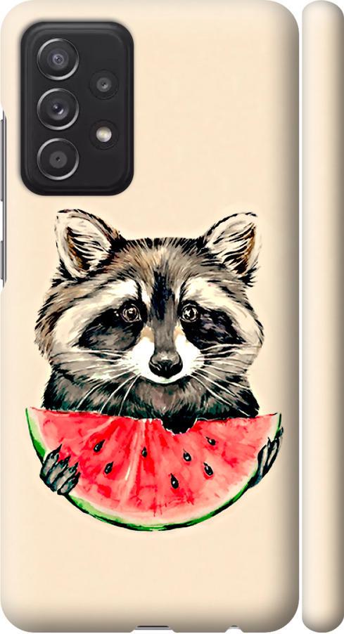 Чехол на Samsung Galaxy A52s 5G A528B Енотик с арбузом (4605m-2583-42517)