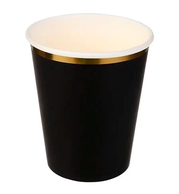 Набор картонных стаканов 10 шт. 200 мл Black (32176975)