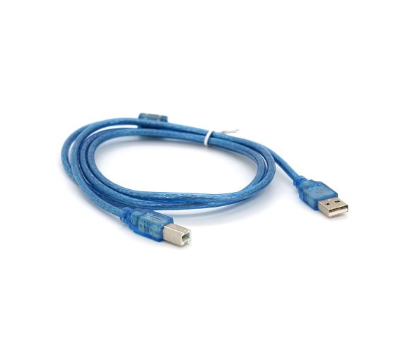 Кабель для передачи данных Ritar USB 2.0 AM/BM 1,5 м Blue (YT-AM/BM-1.5TBL)
