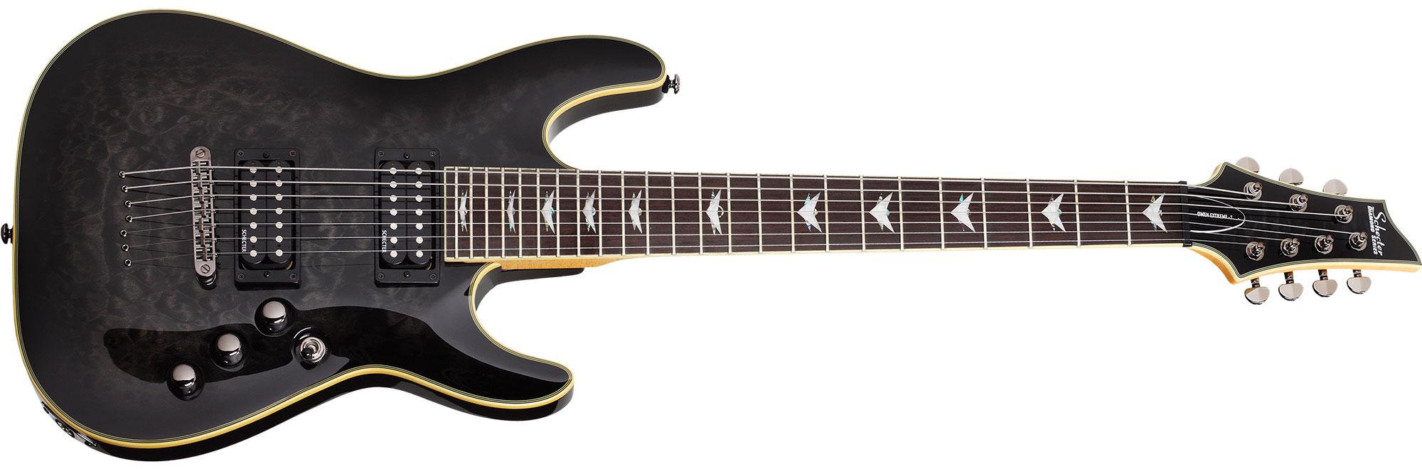 Електрогітара семиструнная Schecter Omen Extreme-7 STBLK