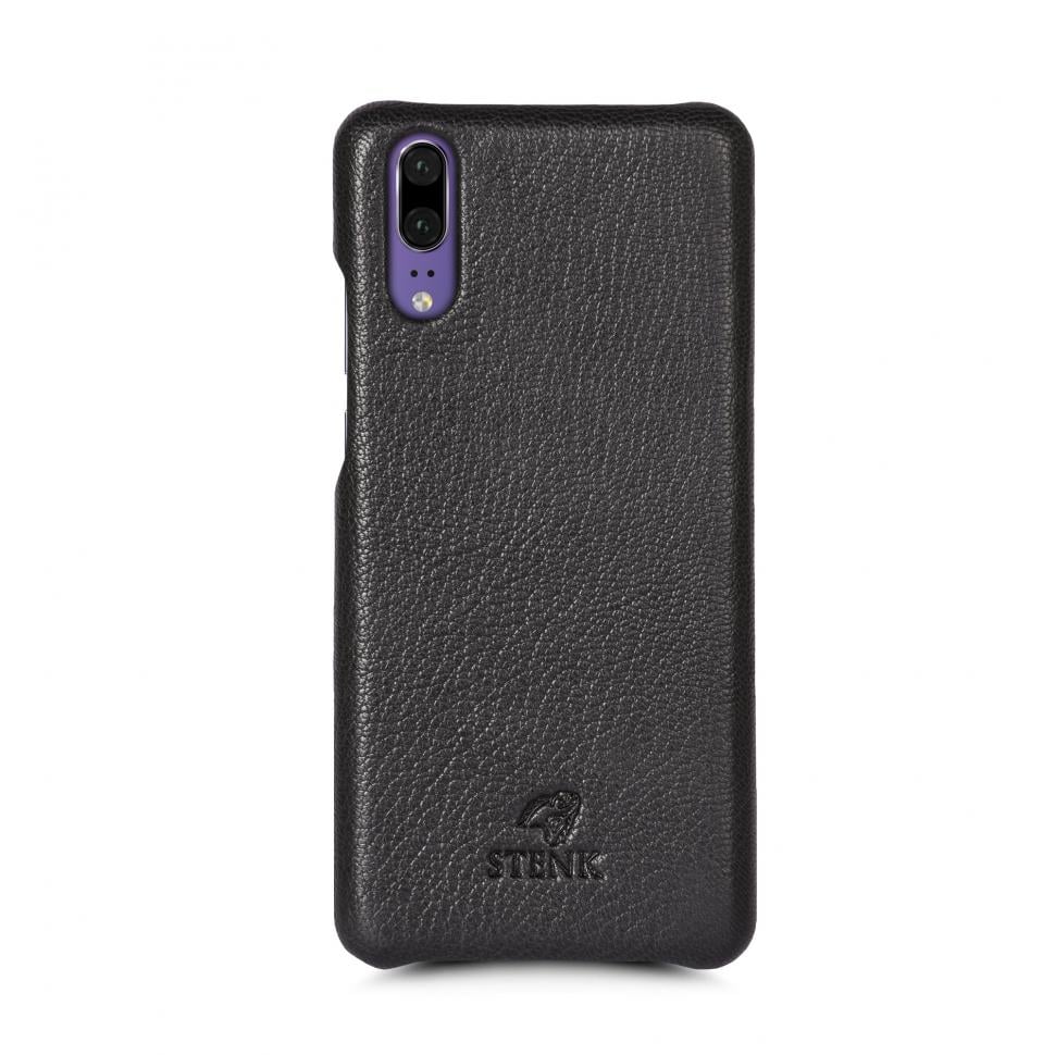 Кожаная накладка Stenk Cover для Huawei P20 Черный (69287)