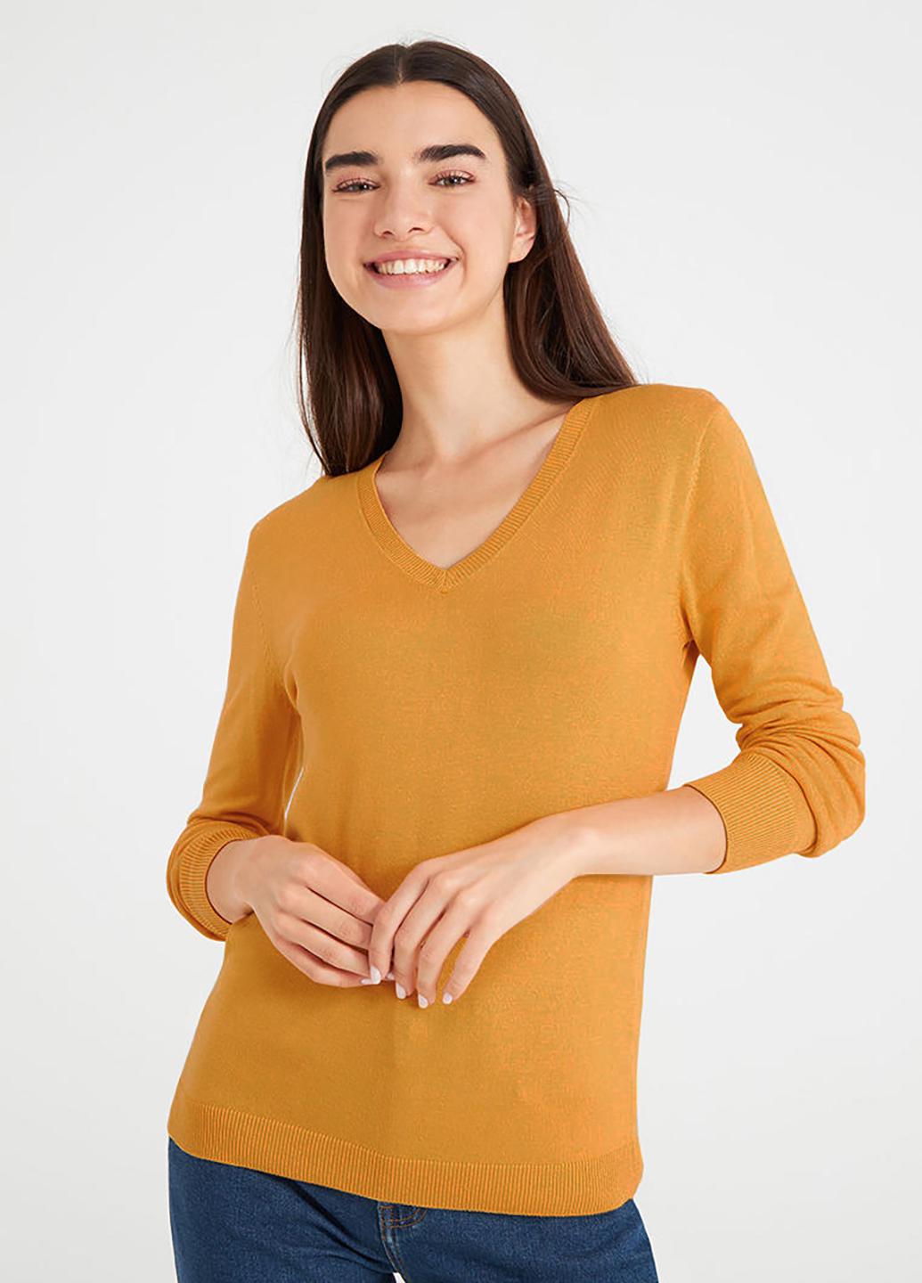 Пуловер Moni&Co L-XL Помаранчевий жіночий (2123b48)