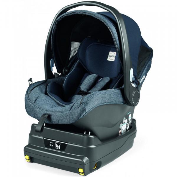 Детское автокресло Peg-Perego Primo Viaggio i-Size з базою Luxe Mirage (сіро-синє) (IMSZ000000BA71DX51)