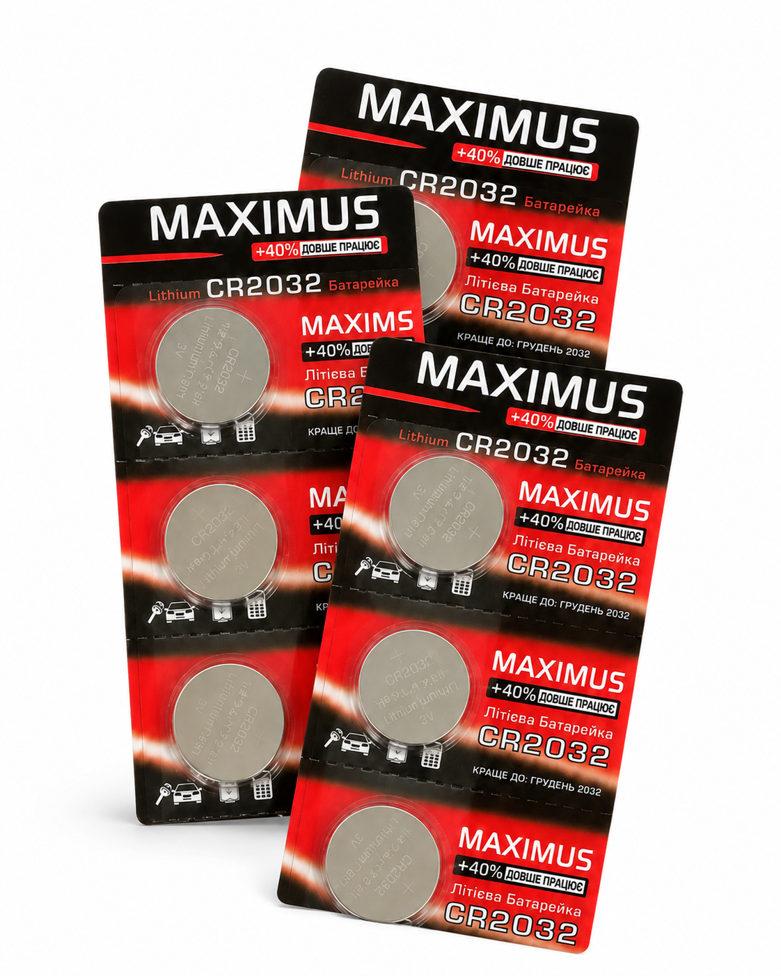 Батарейки-таблетки литиевые Maximus CR2032 3V для пультов/часов и ключей авто 10 шт. Батарейки-таблетки литиевые Maximus CR2032 3V для пультов/часов и ключей авто 10 шт.