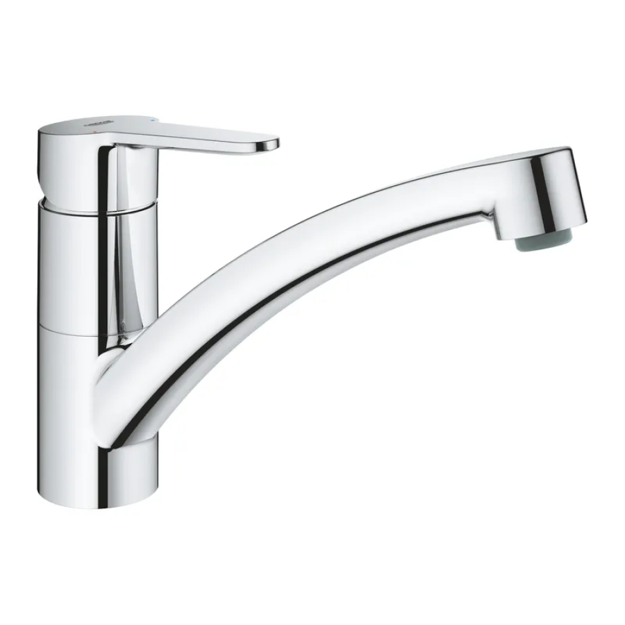 Смеситель для кухни однорычажный Grohe BauEco Chrome (31680000) Смеситель для кухни однорычажный Grohe BauEco Chrome (31680000)