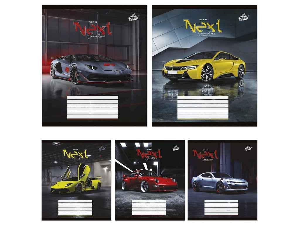 Тетрадь в косую линию Бріск 12 л. 25 шт. ТВ-107 2376 (935500)