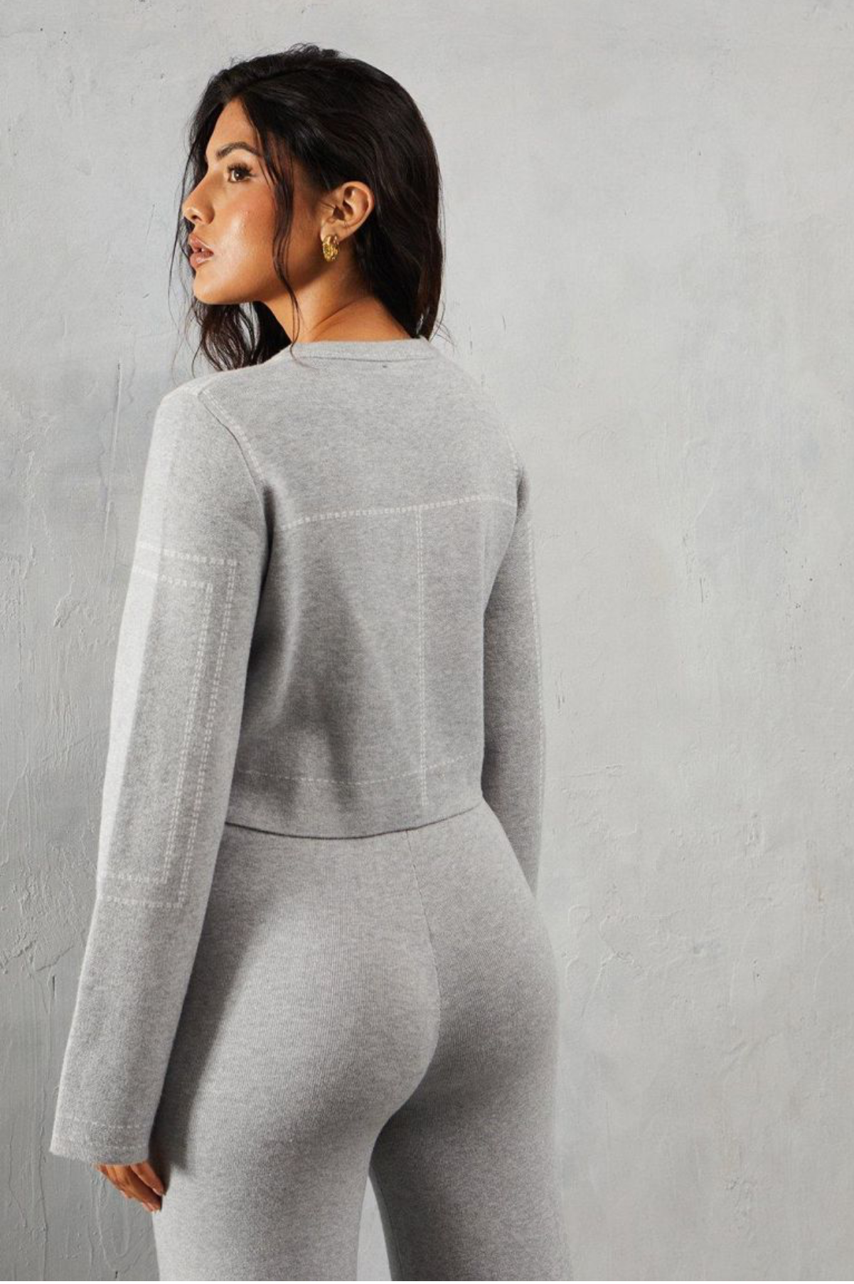 Костюм теплий Misspap віскоза штани/кофта Cірий (29438451) - фото 2 Костюм теплий Misspap віскоза штани/кофта Cірий (29438451) - фото 2