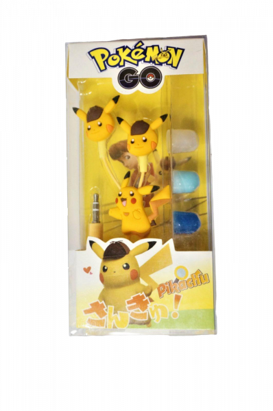 Наушники Optima Mp3 Pokemon Go Pikachu Smile 3,5 мм Yellow - фото 1