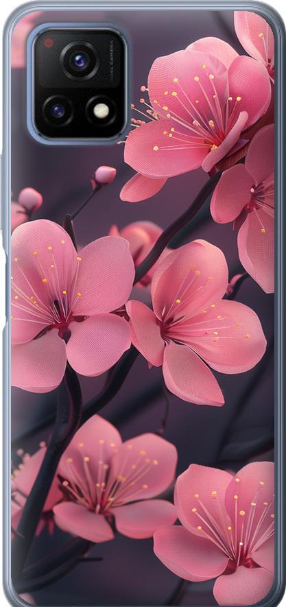 Чехол на Vivo Y52S Пурпурная сакура (6075u-2242-42517)