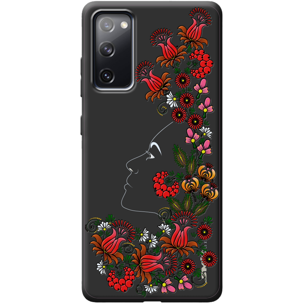 Чехол Boxface Samsung G780 Galaxy S20 FE 3D Ukrainian Muse Черный силикон (41035-bk64-41529)