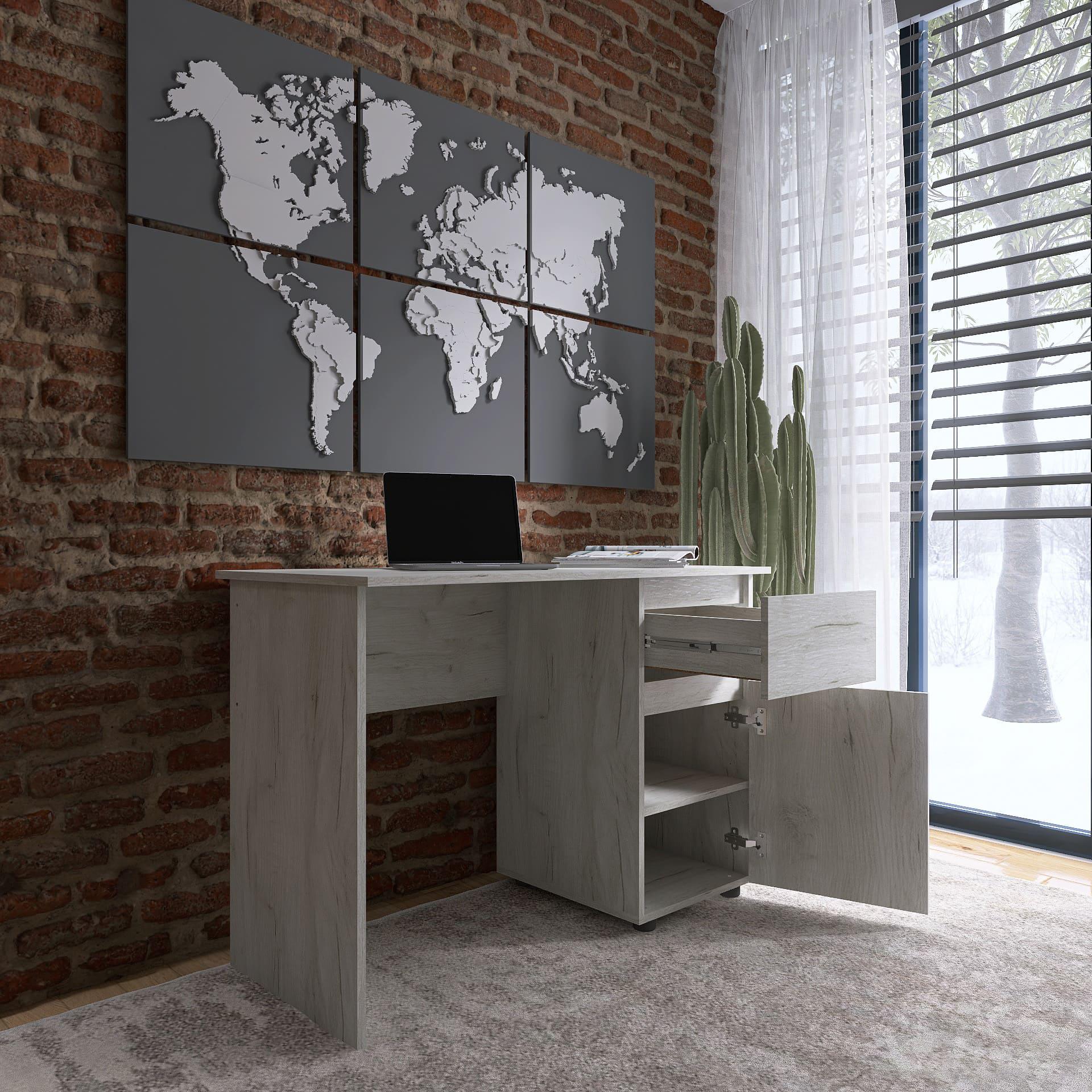 Стол письменный СЛ-1 Лайт Эверест 1100х550х770 мм Крафт белый - фото 2 Стол письменный СЛ-1 Лайт Эверест 1100х550х770 мм Крафт белый - фото 2