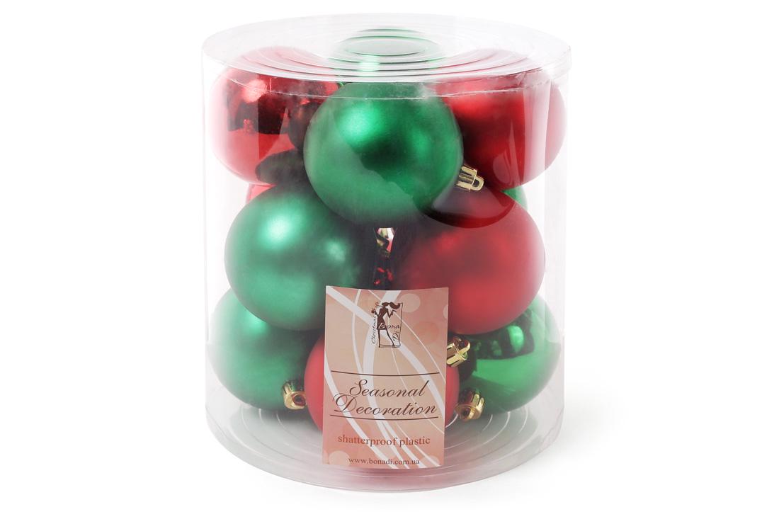 Шар новогодний BonaDi D-8 см 12 шт. (147-733)