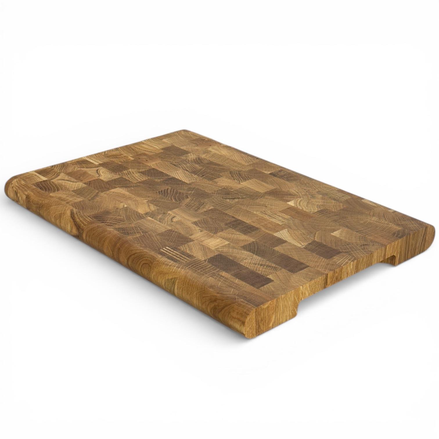 Доска кухонная торцевая овальная 400х300х30 мм Дуб