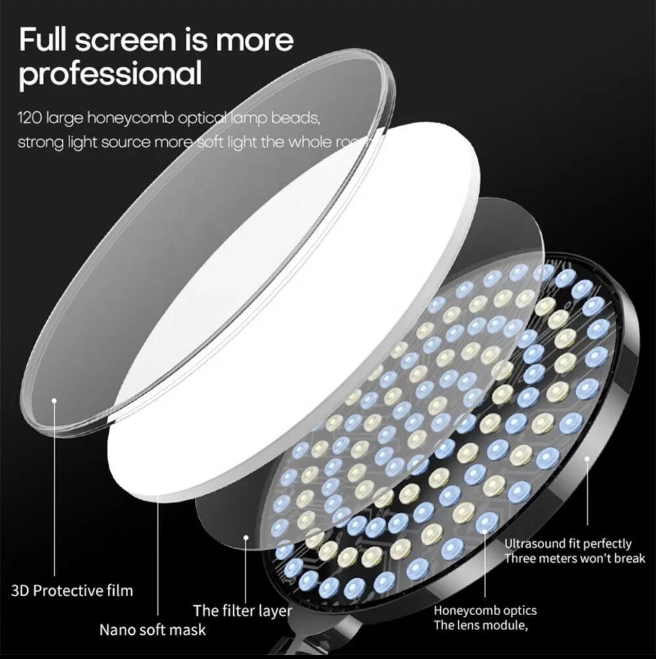 Лампа круглая LED FC666 42 см на штативе 210 см и пульт 110 Вт - фото 6