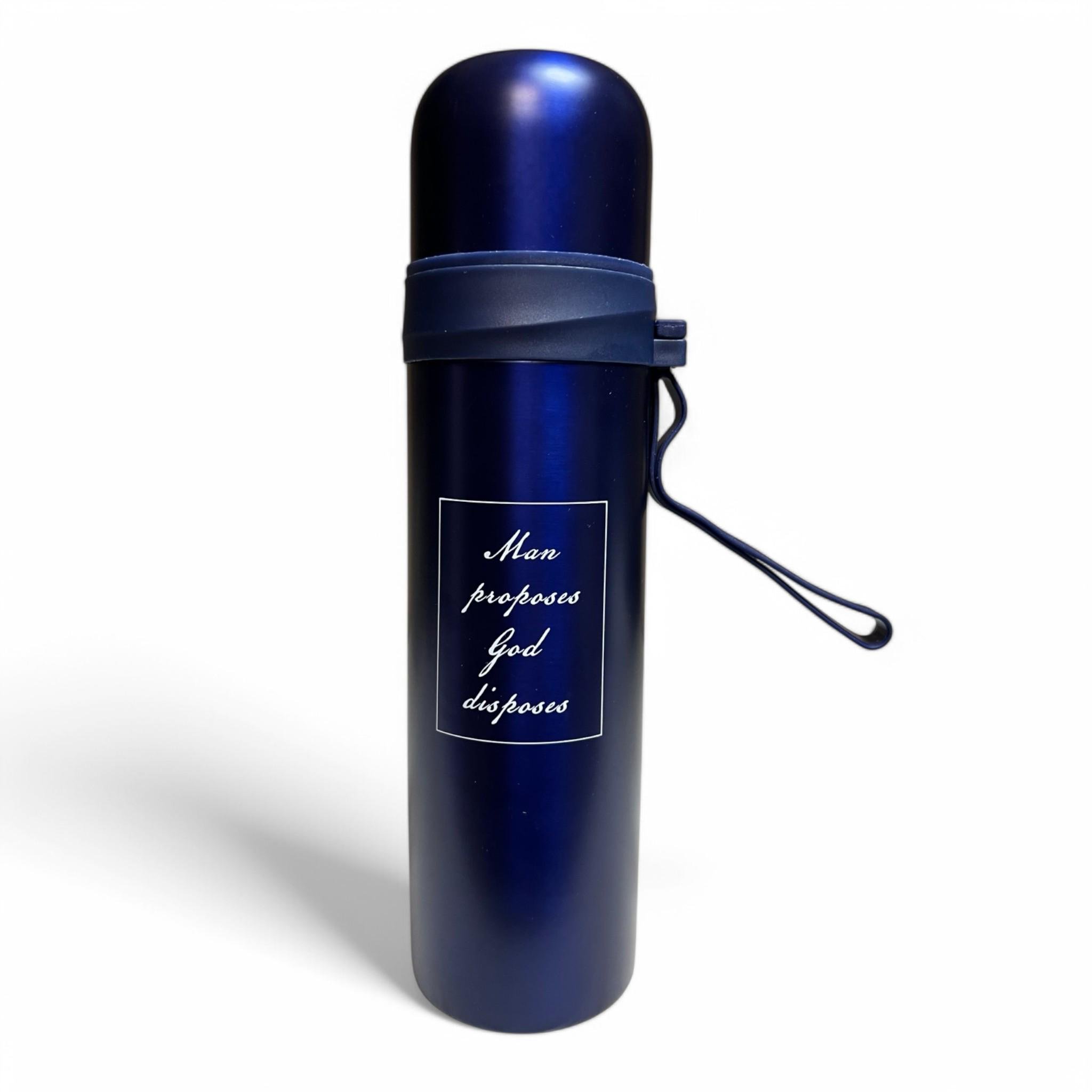 Термос UKC T144-60 с чашкой нержавеющая сталь 500 мл Blue (Т_Т144/60Blue) Термос UKC T144-60 с чашкой нержавеющая сталь 500 мл Blue (Т_Т144/60Blue)