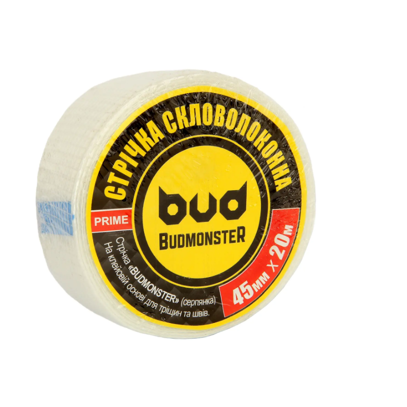 Стрічка-сітка серпянка для ГК Budmonster Prime 45 мм 20 м (514)