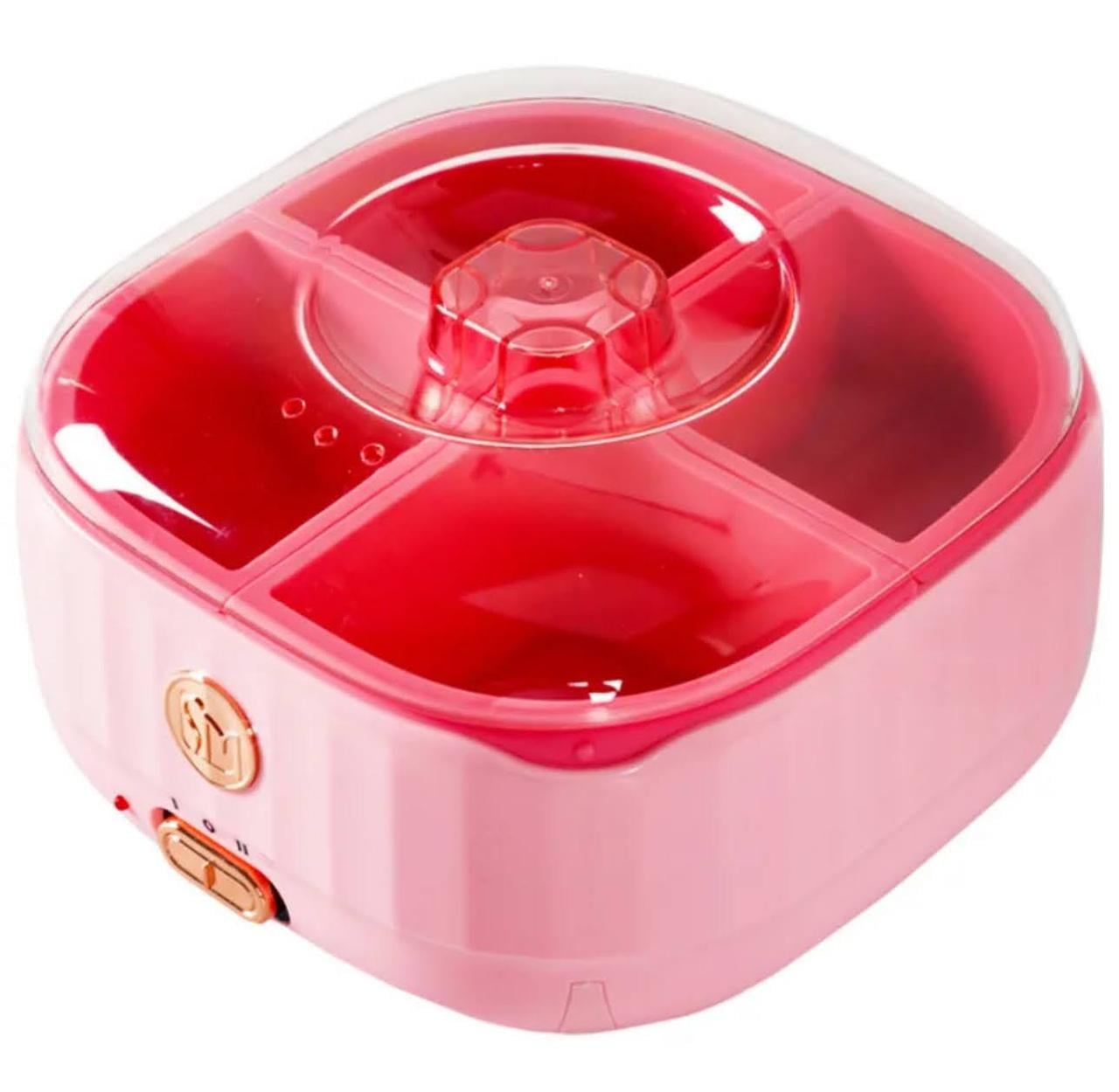 Воскоплав банковый SM-5001A для депиляции на 600 мл с переключателем мощности со 100 на 200 Вт Розовый