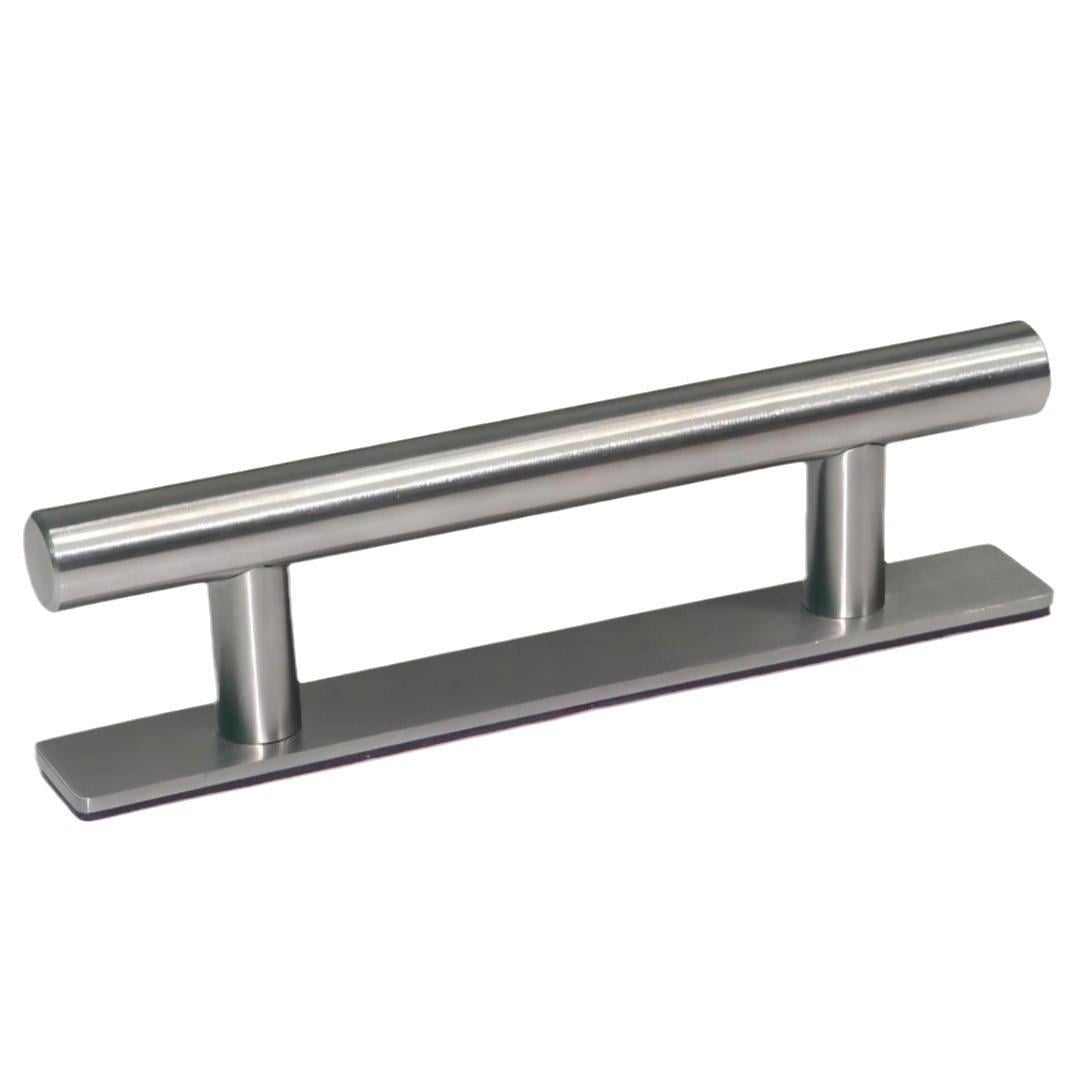 Ручка мебельная Jinga H-150 3M из нержавейки приклеивается к фасаду Серебристый (3034)