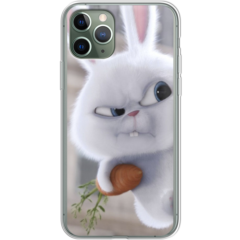 Чехол Boxface iPhone 11 Pro Rabbit Snowball Прозрачный силикон (38189-up1116-38189)