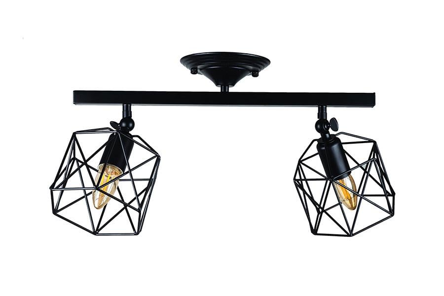 Люстра потолочная линейная Levistella 756XPR101F-2 Лофт с двумя металлическими плафонами Черный (1887931051) Люстра потолочная линейная Levistella 756XPR101F-2 Лофт с двумя металлическими плафонами Черный (1887931051)