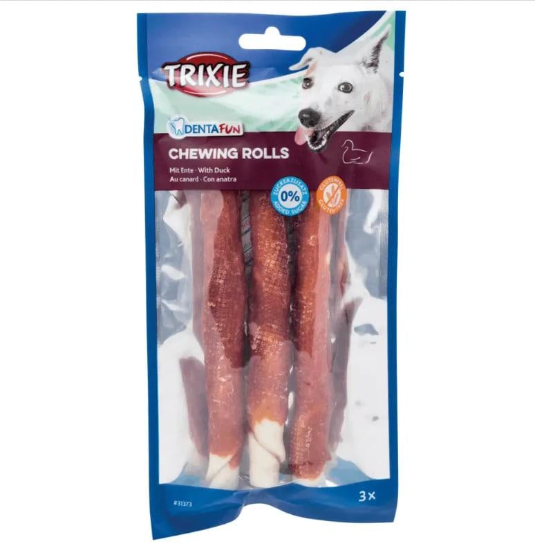 Лакомство для собак Trixie Denta Fun палочка для зубов с уткой 28 см/250 г 3 шт. (31374)