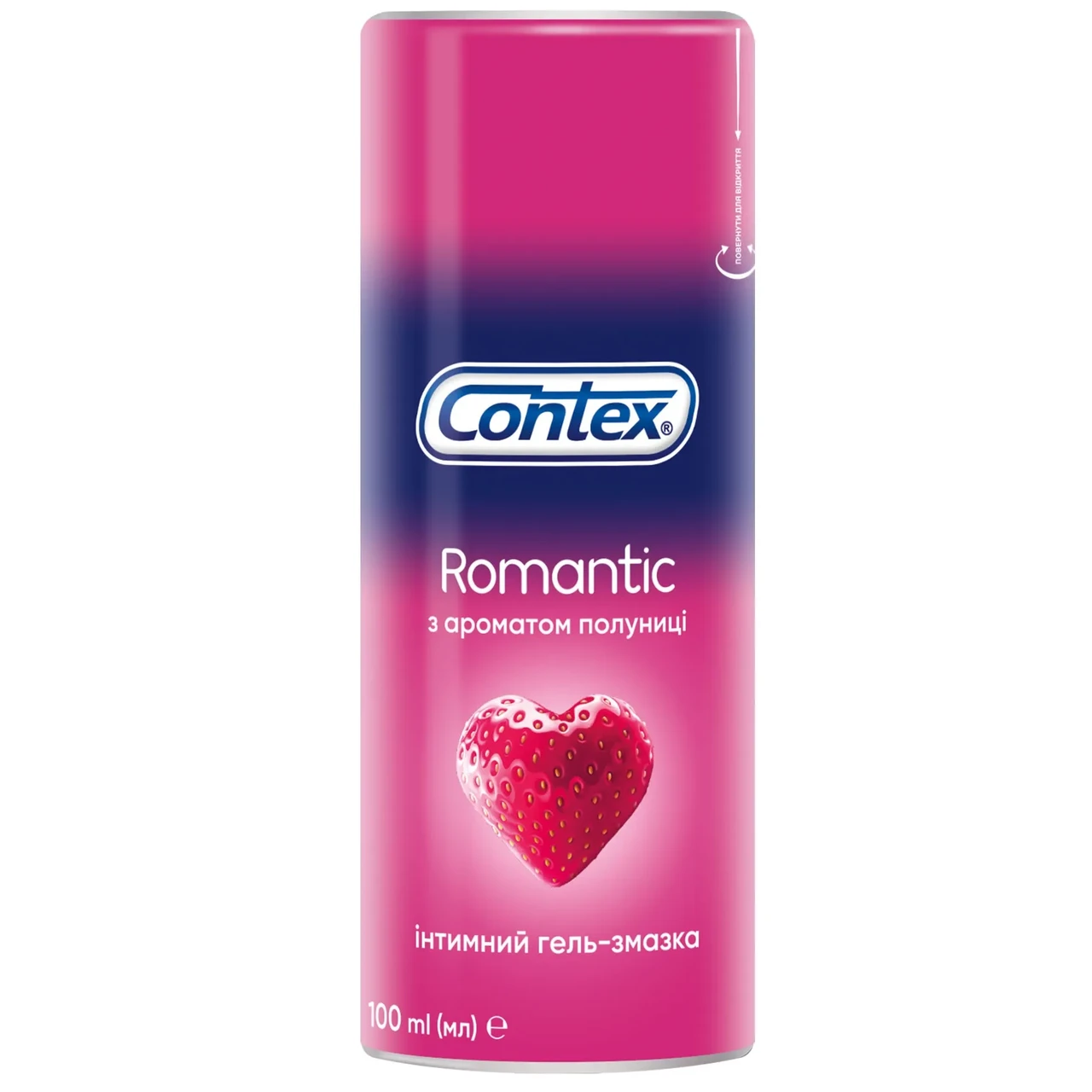 Гель-змазка Contex Romantic з ароматом полуниці 100 мл (000005234)