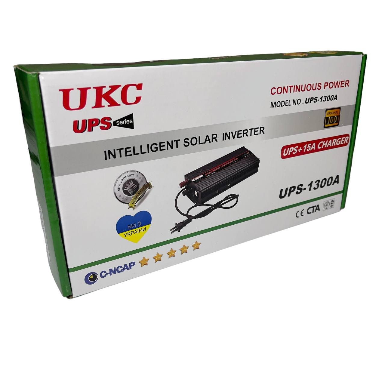 Інвертор з функцією підзарядки акумулятора UKC UPS-1300A 12V-220V 1300W - фото 3