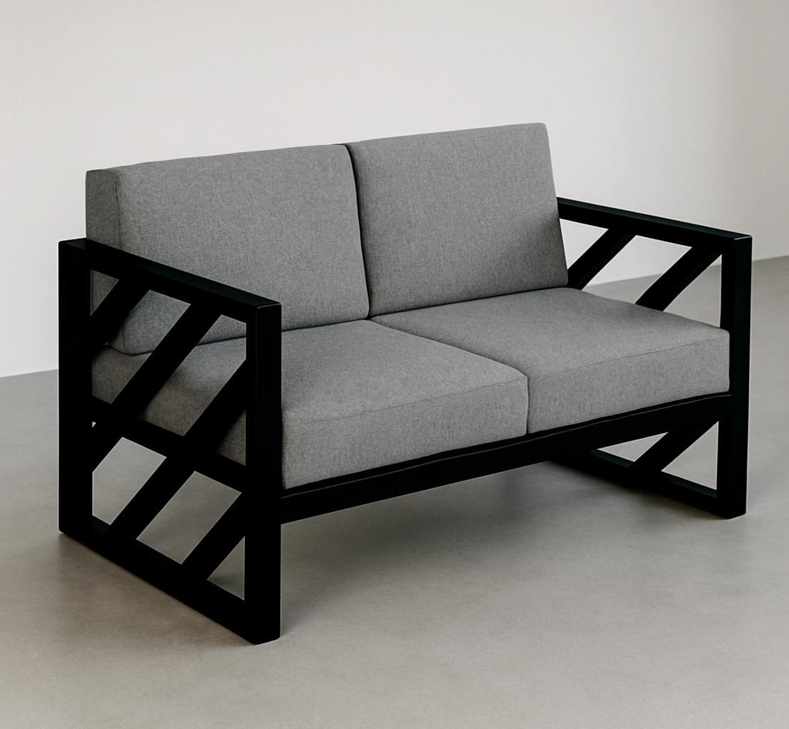 Диван металлический Tobi Sho Гранд/DV4 с подушками 750х1300х700 мм рогожка Светло-серый/34 (DV40R525) - фото 1