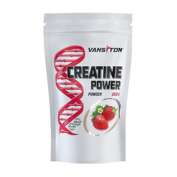 Креатин моногідрат Vansiton Creatine Monohydrate 250 г 50 порцій Strawberry